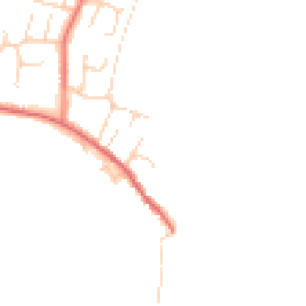 Daytime road noise heatmap for NR33 7SD