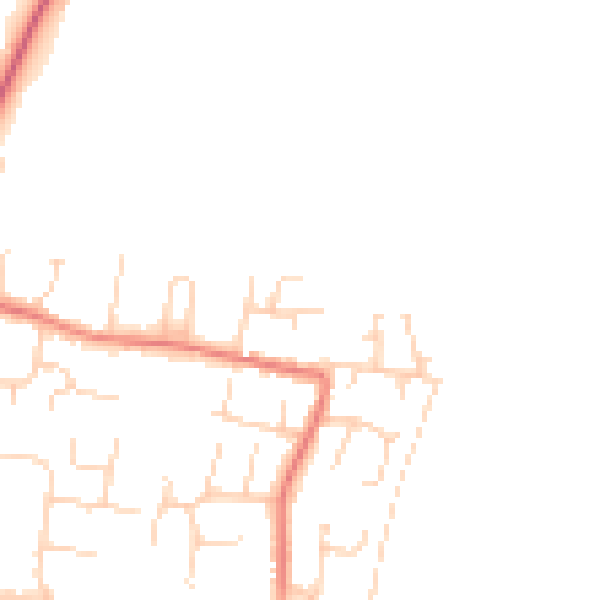 Daytime road noise heatmap for NR33 7SN