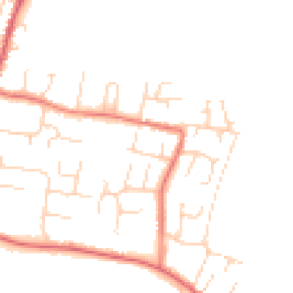 Daytime road noise heatmap for NR33 7SP