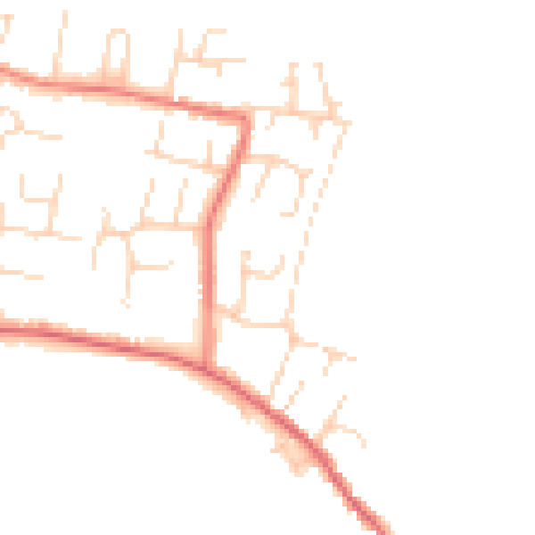Daytime road noise heatmap for NR33 7ST