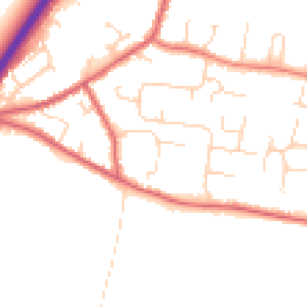 Daytime road noise heatmap for NR33 7TL