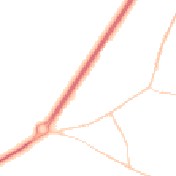Night-time road noise heatmap for NR33 7UP
