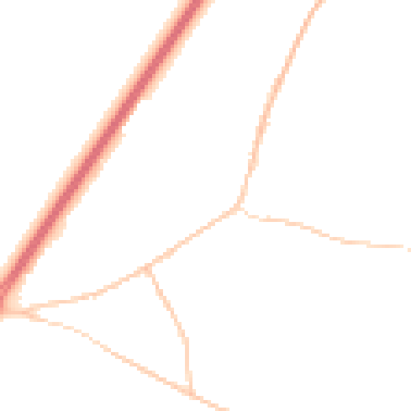 Night-time road noise heatmap for NR33 7UQ