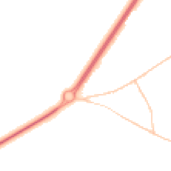 Night-time road noise heatmap for NR33 7UR