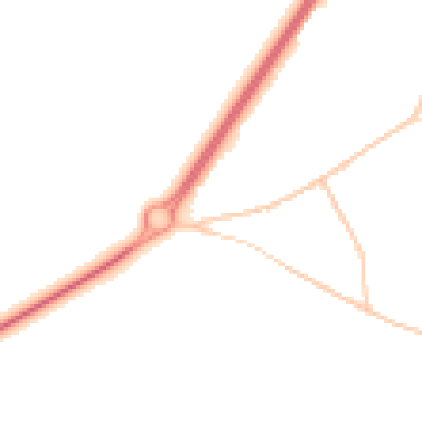 Night-time road noise heatmap for NR33 7UT