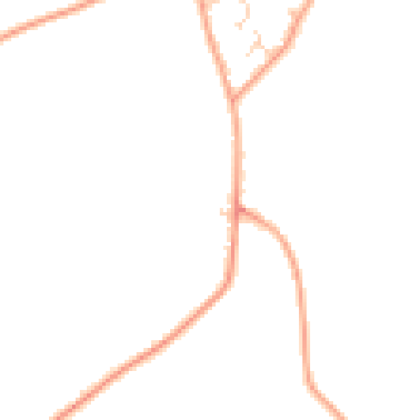 Daytime road noise heatmap for NR33 8DE