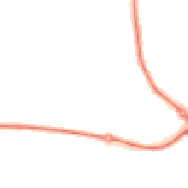 Night-time road noise heatmap for NR33 8DH