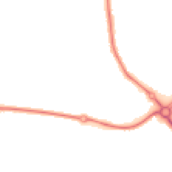 Night-time road noise heatmap for NR33 8DL