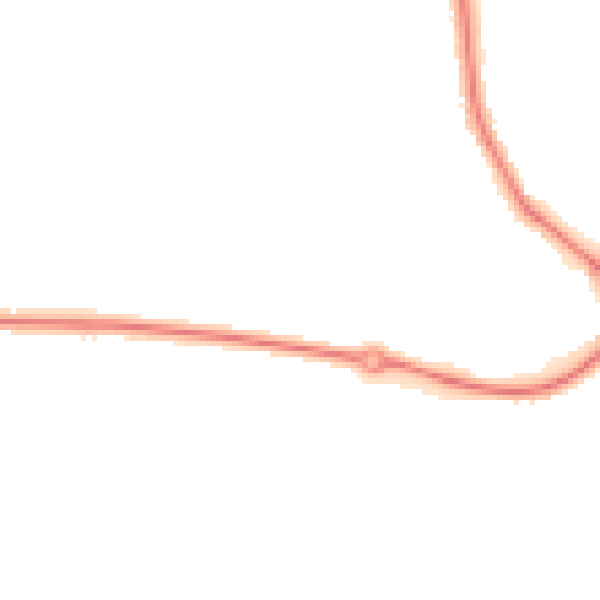 Night-time road noise heatmap for NR33 8DN