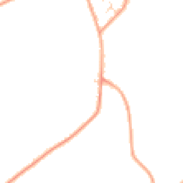 Daytime road noise heatmap for NR33 8EA