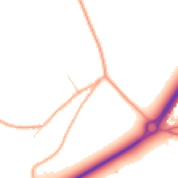 Daytime road noise heatmap for NR33 8EG