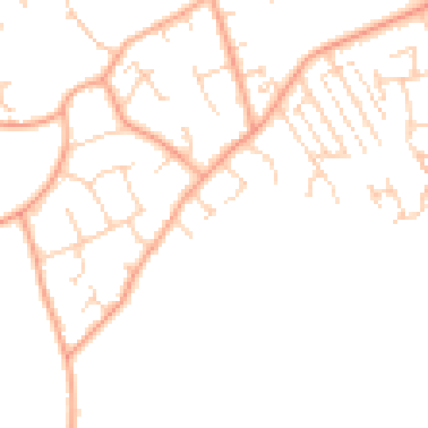 Daytime road noise heatmap for NR33 8JN