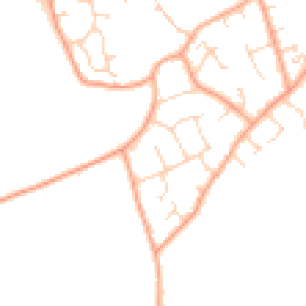 Daytime road noise heatmap for NR33 8JZ