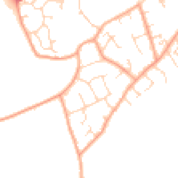 Daytime road noise heatmap for NR33 8LD