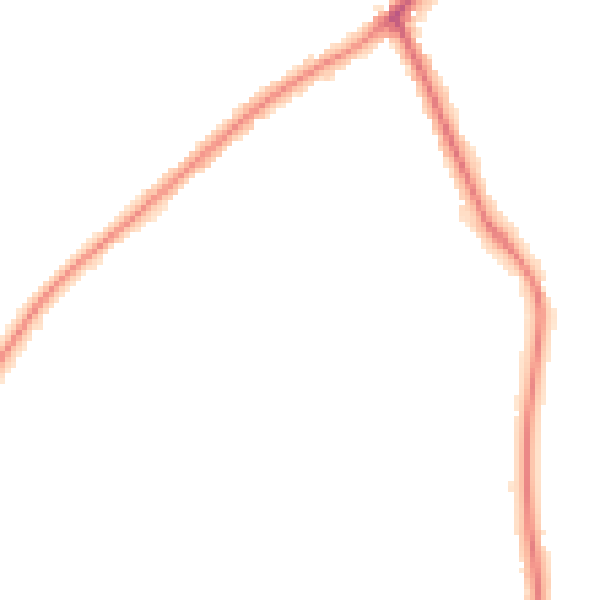 Night-time road noise heatmap for NR33 8PY