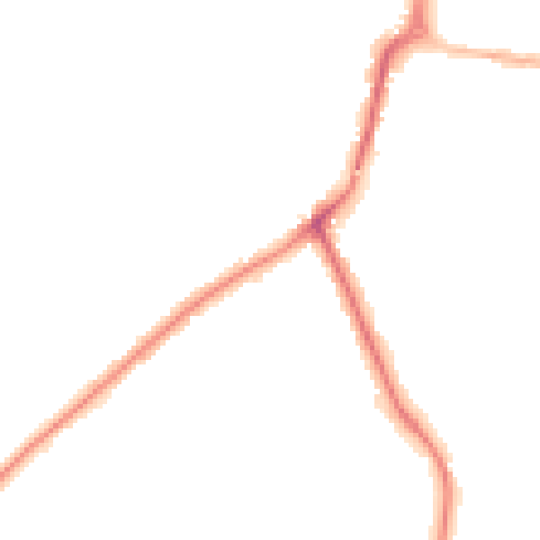 Night-time road noise heatmap for NR33 8QT