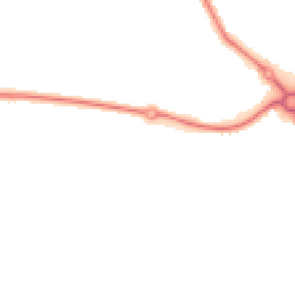 Night-time road noise heatmap for NR33 8SR