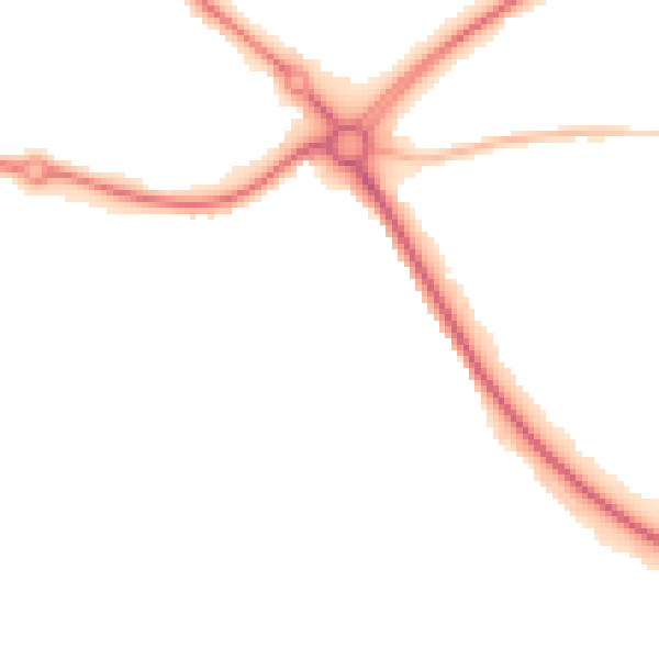 Night-time road noise heatmap for NR33 8TD