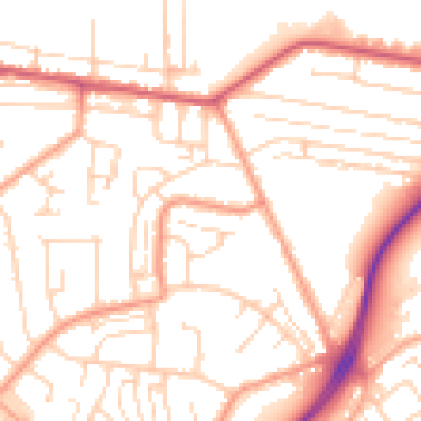 Daytime road noise heatmap for NR33 9BG