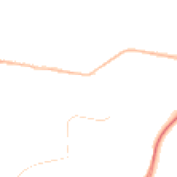 Night-time road noise heatmap for NR33 9LE