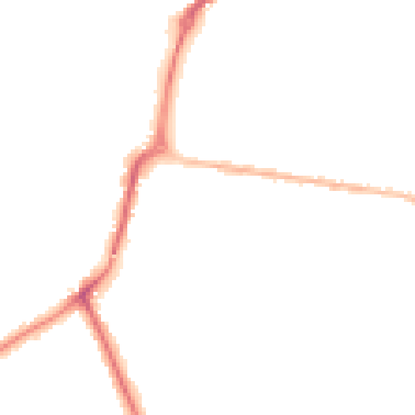 Night-time road noise heatmap for NR33 9LX