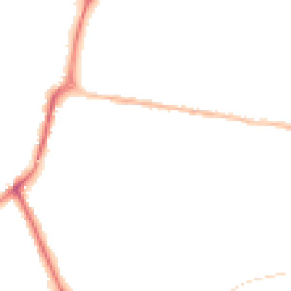 Night-time road noise heatmap for NR33 9NT