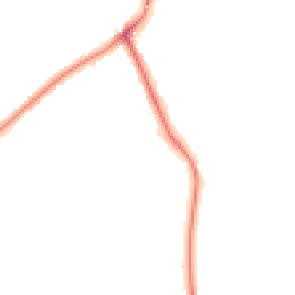Night-time road noise heatmap for NR33 9PU