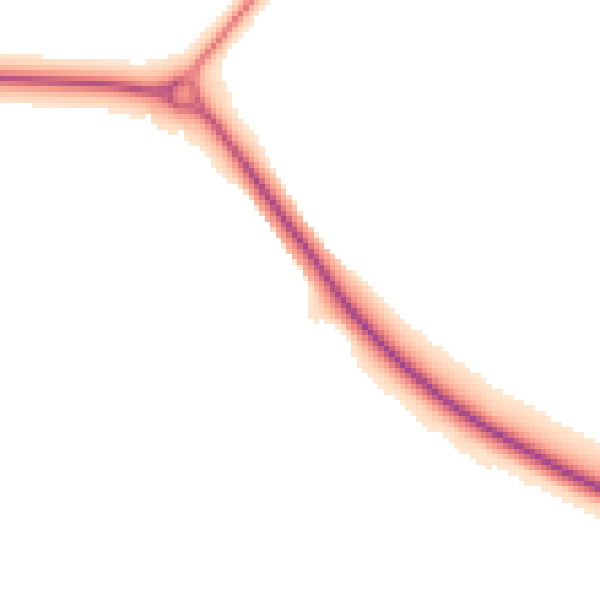 Night-time road noise heatmap for NR34 0AE