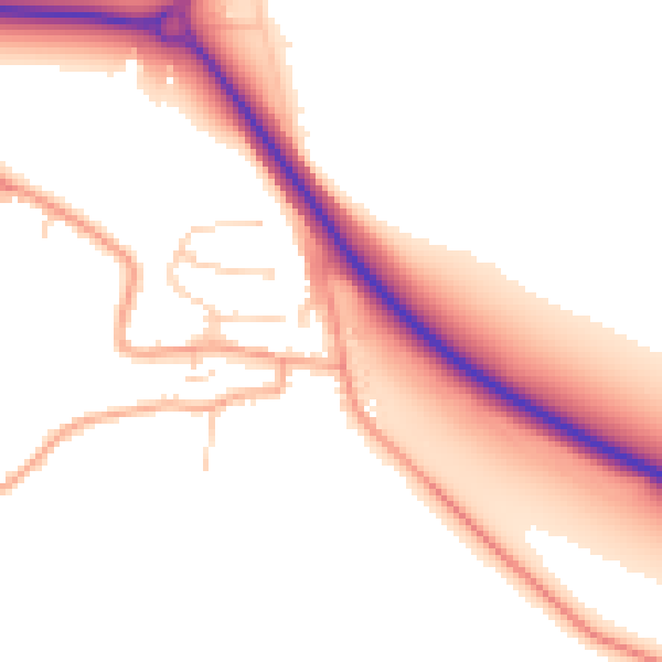 Daytime road noise heatmap for NR34 0AG