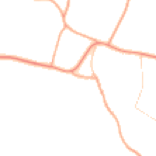 Daytime road noise heatmap for NR34 0AN