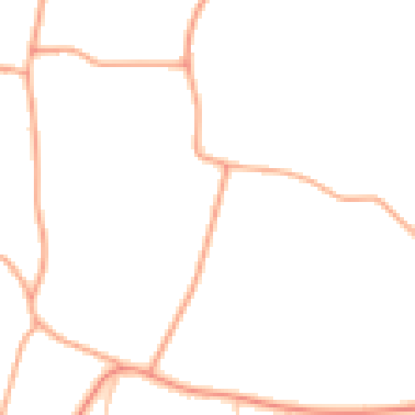 Daytime road noise heatmap for NR34 0AY