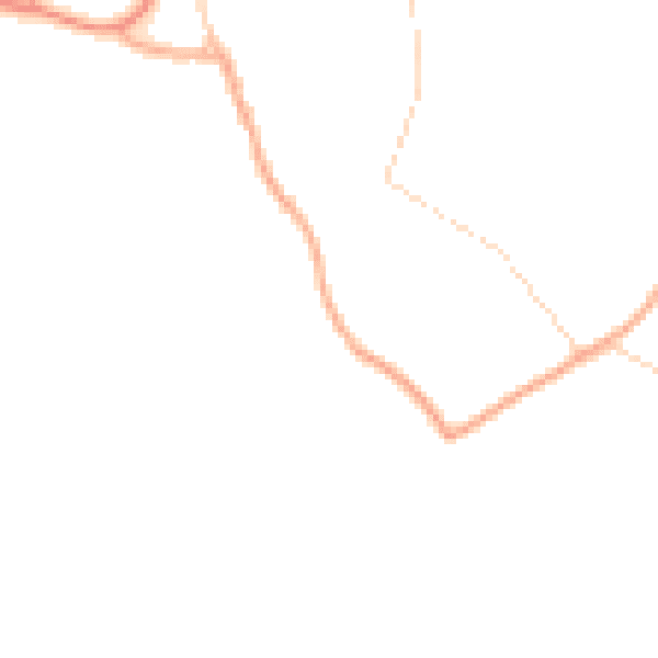 Daytime road noise heatmap for NR34 0BH