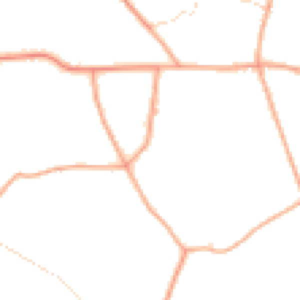 Daytime road noise heatmap for NR34 0BL