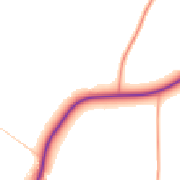 Daytime road noise heatmap for NR34 7HR