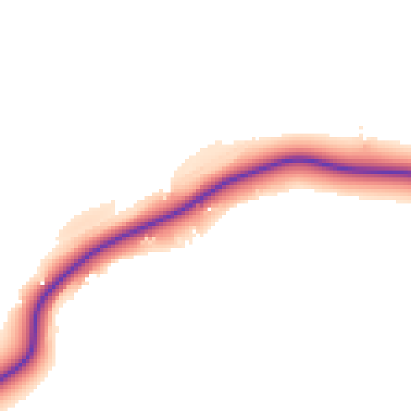 Daytime road noise heatmap for NR34 7QW
