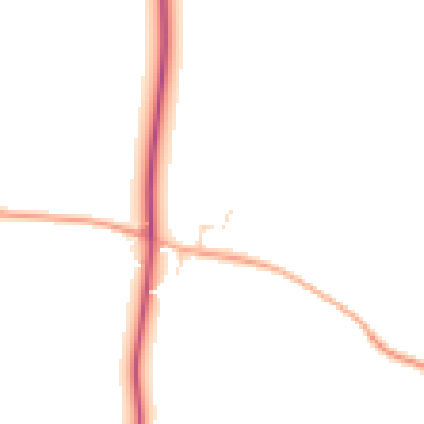 Daytime road noise heatmap for NR34 8DN
