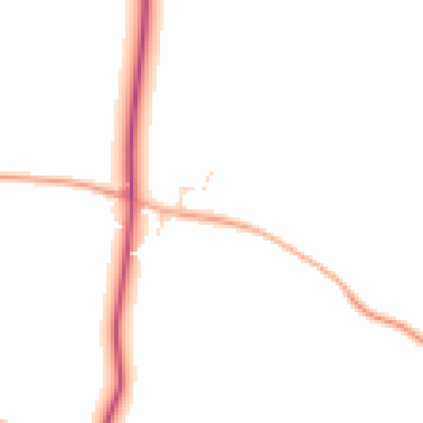 Daytime road noise heatmap for NR34 8DW