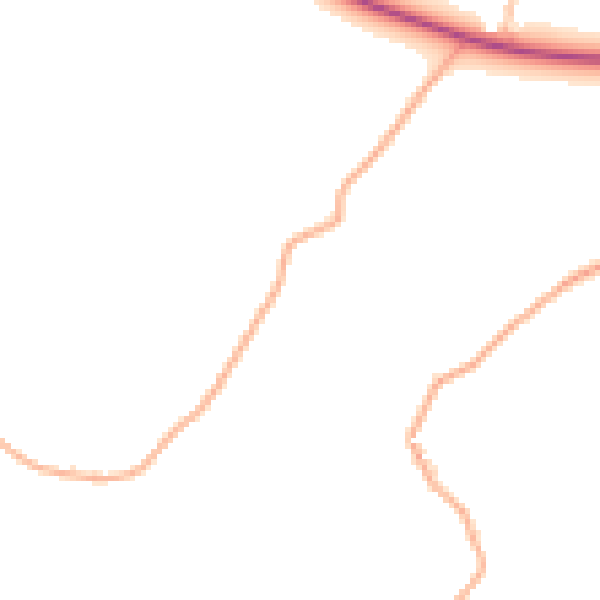 Daytime road noise heatmap for NR34 8HN
