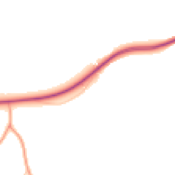 Daytime road noise heatmap for NR34 8HQ