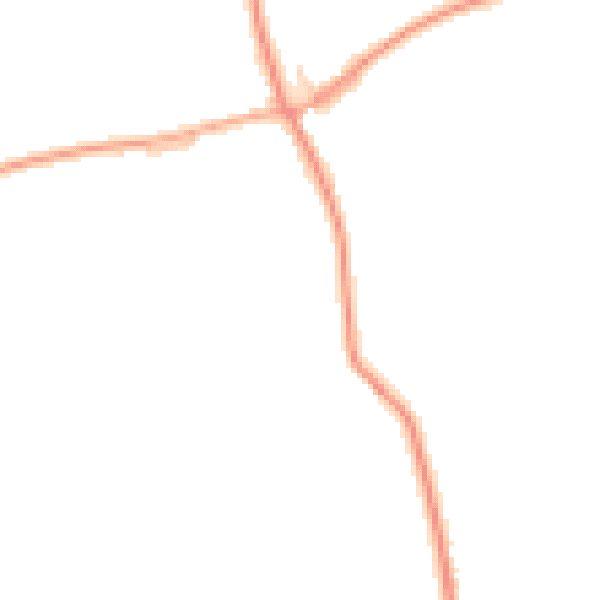 Daytime road noise heatmap for NR34 8LN