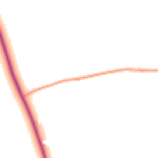 Daytime road noise heatmap for NR34 8NL