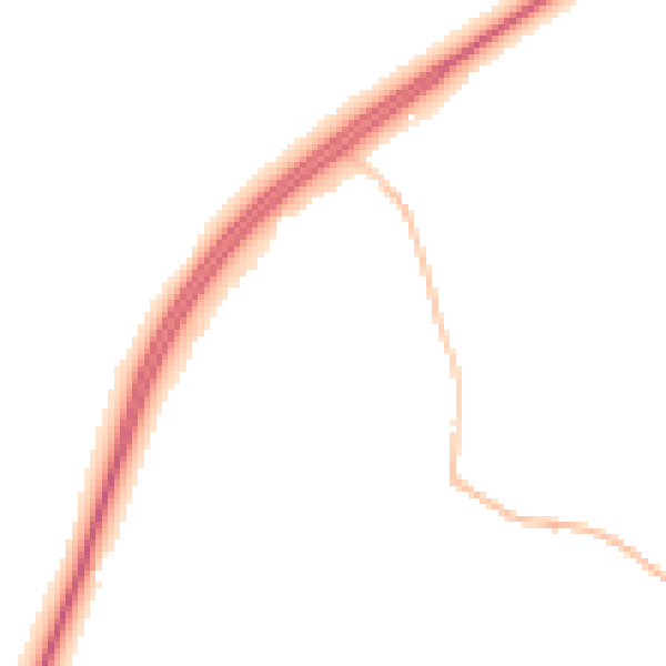 Night-time road noise heatmap for NR34 8RW