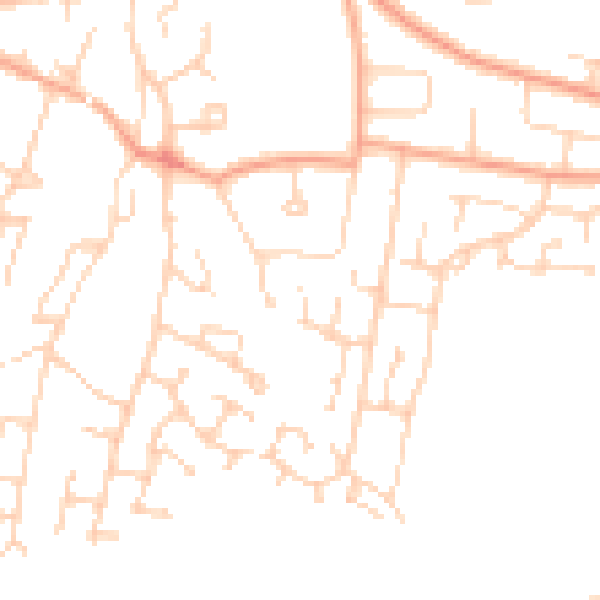 Daytime road noise heatmap for NR34 9HX