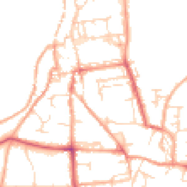 Daytime road noise heatmap for NR34 9PZ