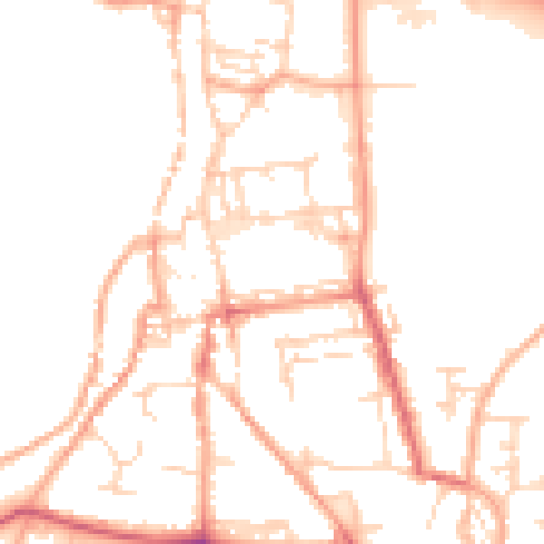 Daytime road noise heatmap for NR34 9SJ