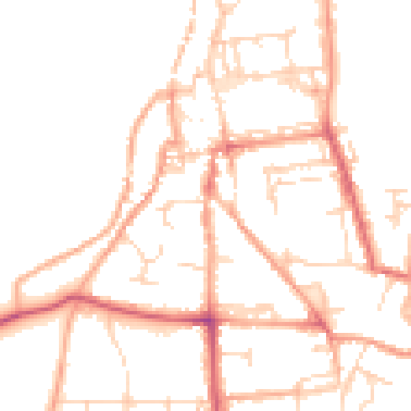 Daytime road noise heatmap for NR34 9TL