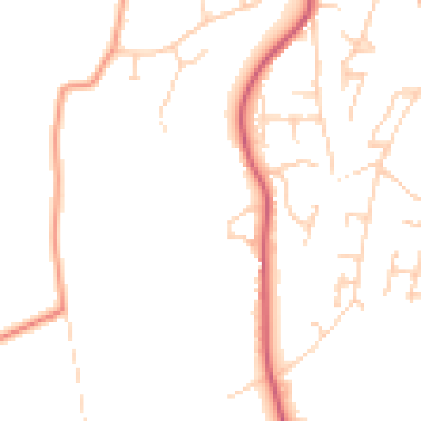 Daytime road noise heatmap for NR34 9YJ