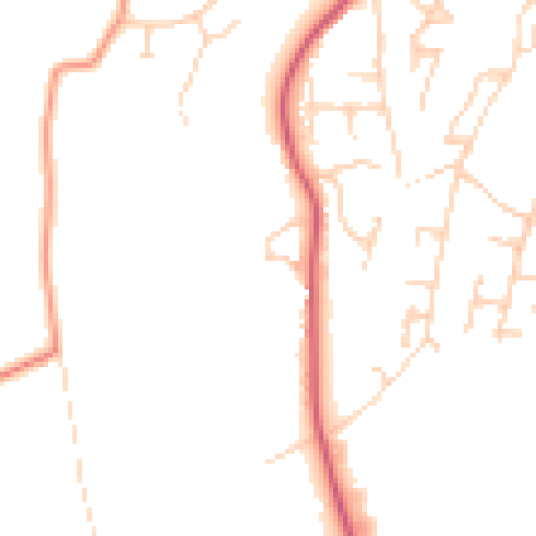 Daytime road noise heatmap for NR34 9ZB