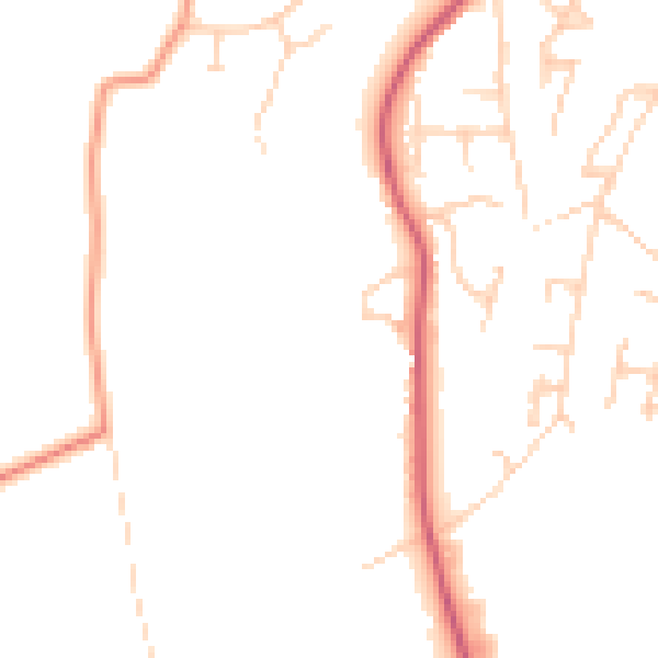 Daytime road noise heatmap for NR34 9ZD