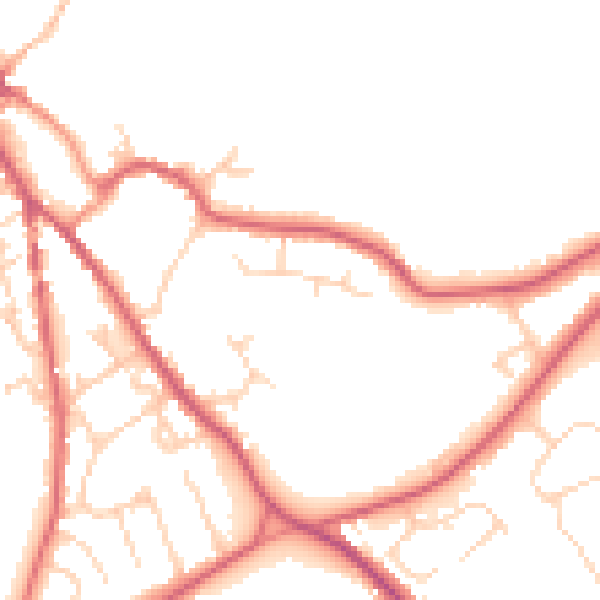 Daytime road noise heatmap for NR35 1AD